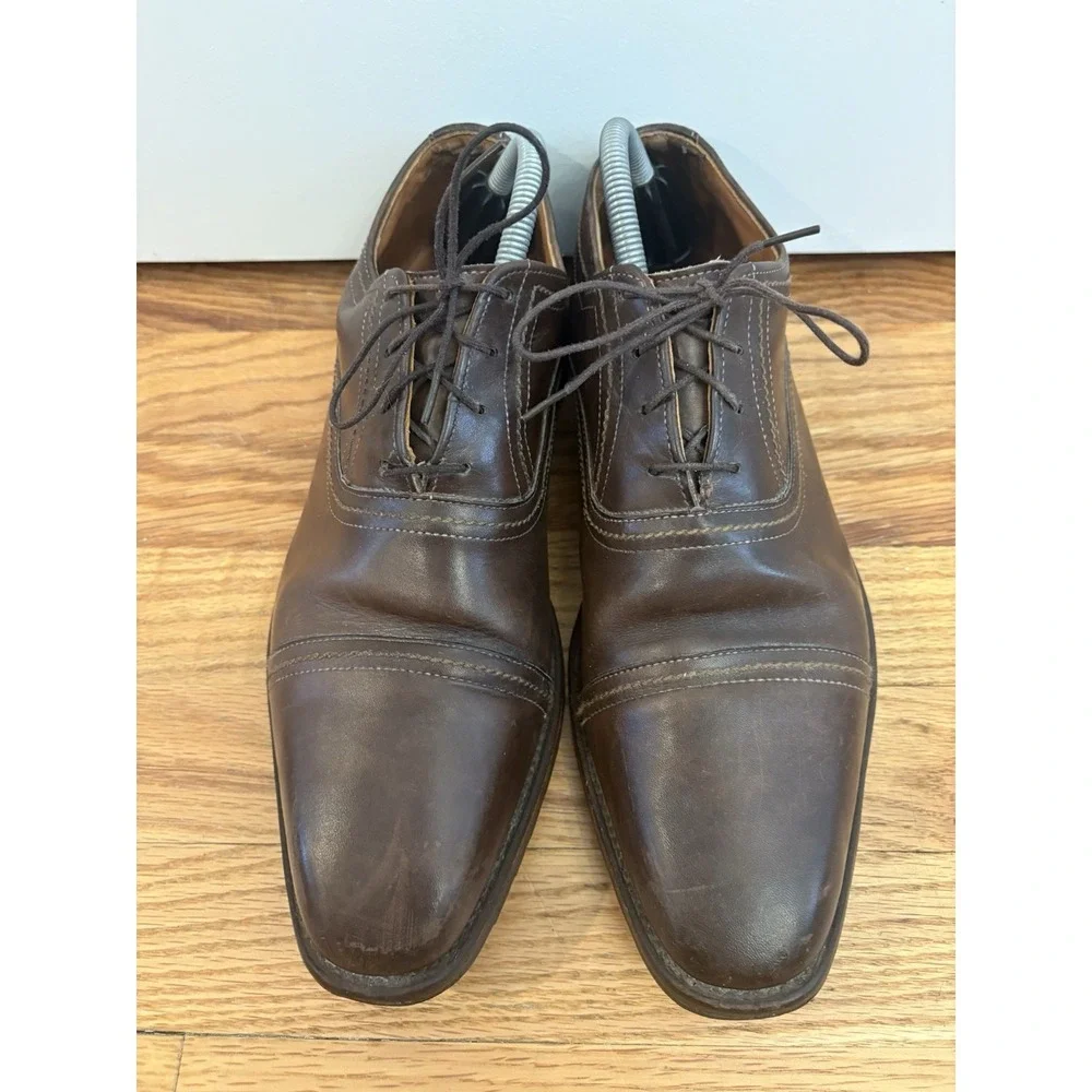Allen Edmonds Men's Westwood Dark Brown Cap Toe Oxford Lace Up Shoes Size‎ 9 D